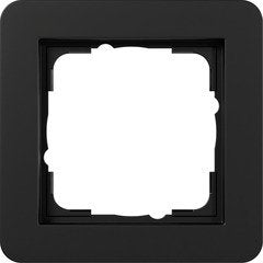 Gira 0211153 Frame Embellecedor 1F Gira E1 Black M — image 1