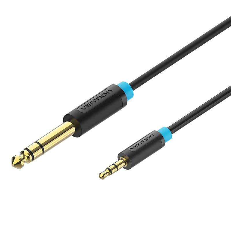 Vention Cable Stereo Babbi Jack 6.5 Male Jack 3.5 Male 3M Black
