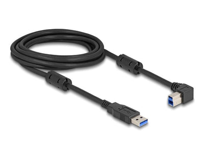 Delock USB 5Gbps Cable Type a Connector Male a Type B Connector Male 90° Derecha Angulado 3M — image 1