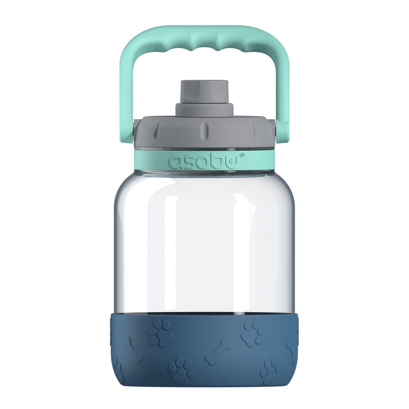 Asobu - The Barkley Dog Bowl - Bottle Tritán 1,5 Liter With Cuenco Perro Blue