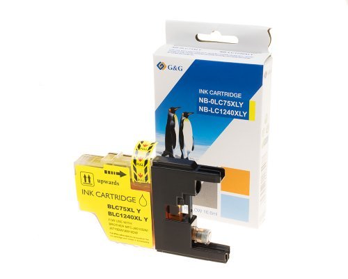 G&g Ink Cartridge Compatible With Brother LC-1240Y Yellow