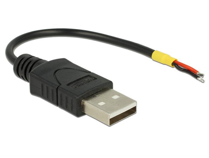Delock USB Cable 2.0A Male 2 X Extremos Cable Abiertos 10CM Raspberry Pi