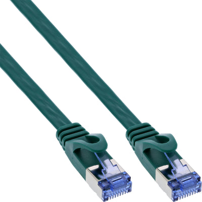 Inline Network Cable Flat , U/FTP, CAT.6A, Green 7M — image 1