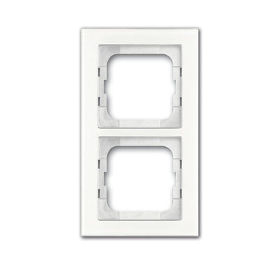 Busch Jaeger Bj 1722-280 Frame Embellecedor 2F Busch-axcent White Glass — image 1
