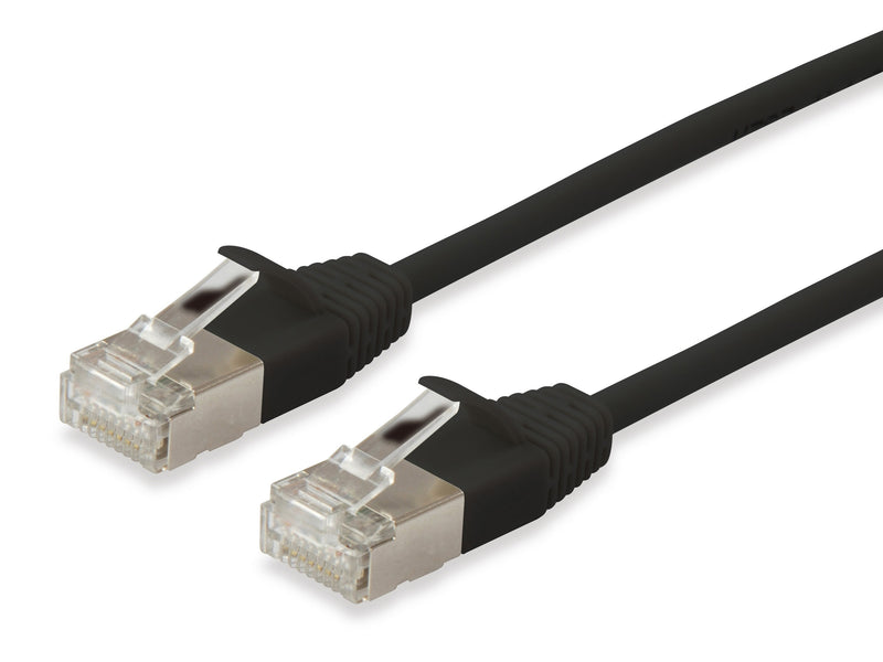 Equip Network Cable CAT.6A F/FTP 2x RJ45 0.50M Sw Slim Lszh