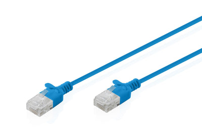 CAT.6 U-UTP Slim Network Cable, 1,5M, Blue — image 1