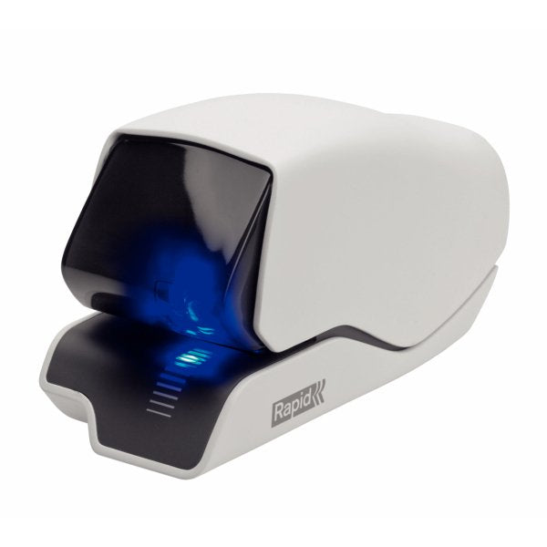 Rapid Stapler Electrica Supreme 5025E - 25 Hojas - Charging Cartridge - Design Excepcional - White Grapa - Tec
