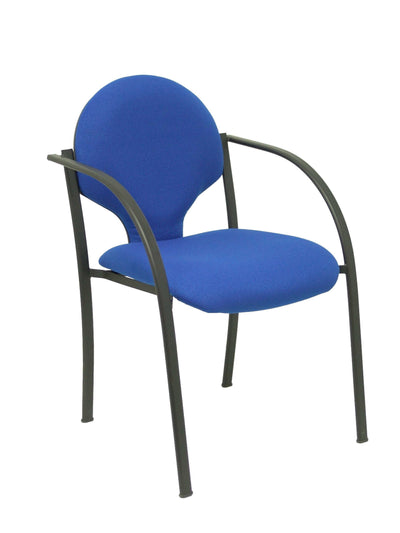 Pack 2 Chairs Hellin Chasis Black Bali Blue — image 1