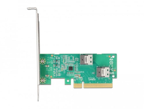 Pci Express 4.0 X8 Card a 2 X Intern SFF-8654 4I NVMe - Bifurcation - Low Profile Formfaktor — image 1