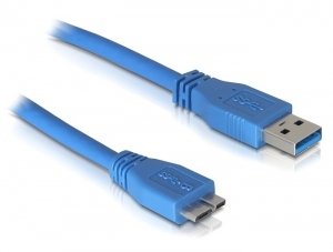 Delock Micro USB 3.0 - 2M USB Cable USB a Blue — image 1