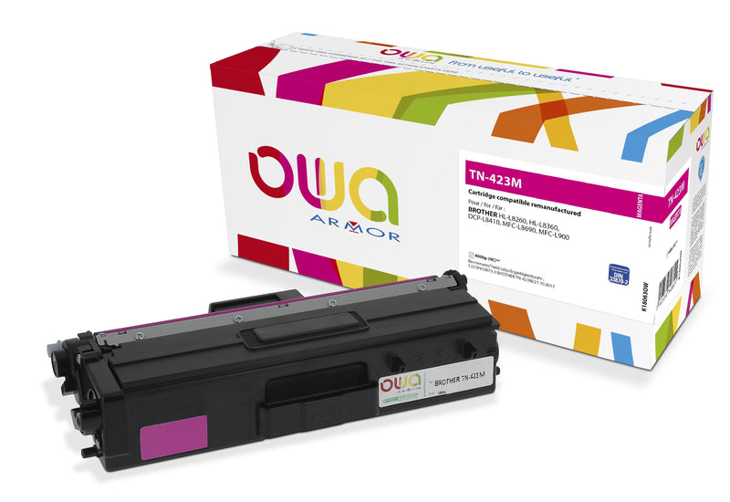 Toner Owa Compatible Zu Brother TN-423M Magenta 4000 S. (hc)