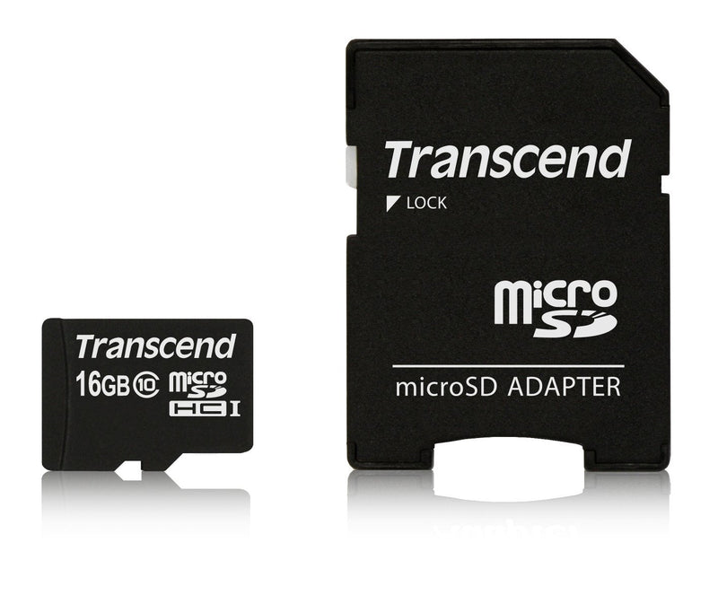 Transcend microSD 16GB Clase 10 Adapter TS16GUSDHC10
