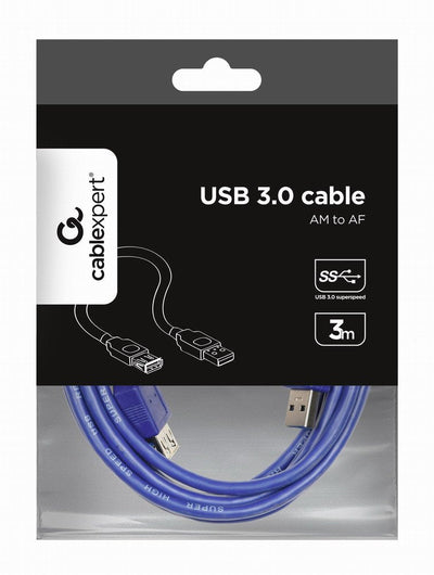 Gembird USB Cable 3.0M/H (alargo) 3M Blue — image 1