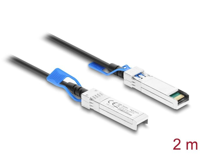 Delock Twinax Cable SFP28 Connector Male a SFP28 Connector Male 25Gbps 2M