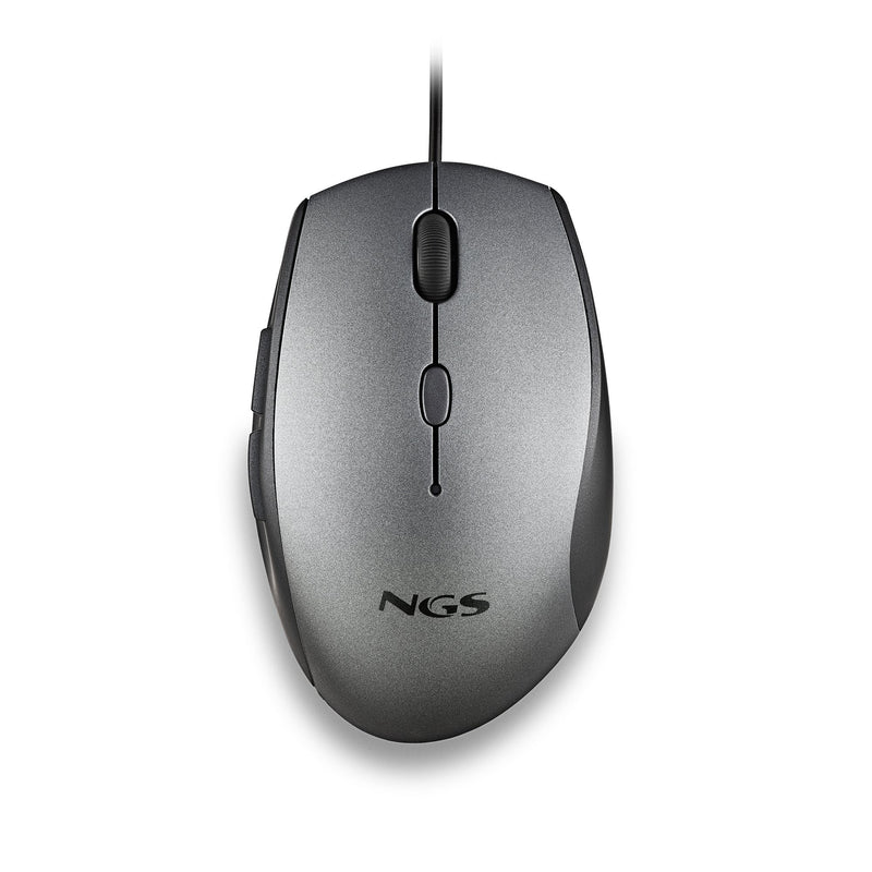 Ngs Mouse Ergonómico Moth Gray Up To 1600 DPI Grey