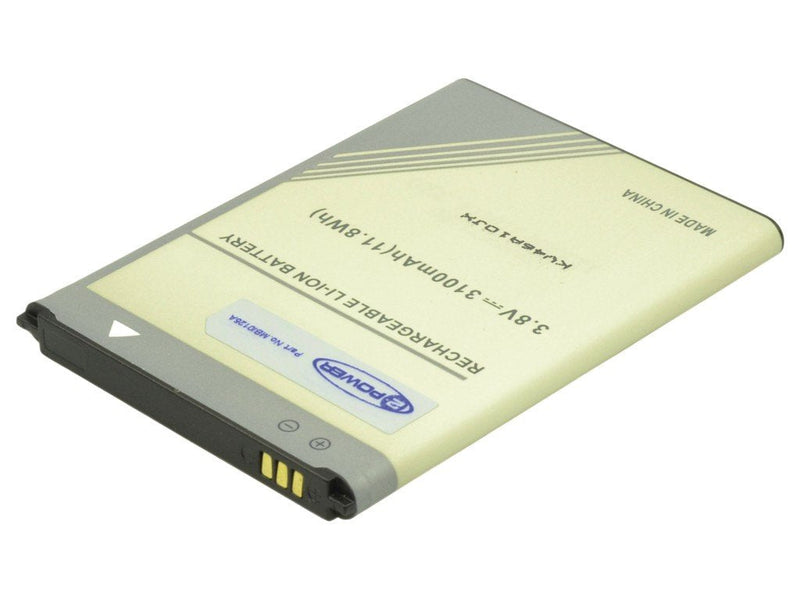 2-POWER Smartphone Battery 3.8V 3100MAH Samsung Galaxy Note Ii MBI0125A