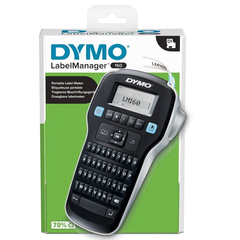 Dymo Printer Transferencia Thermal Labelmanager 160 Azerty With LCD And Battery Aaa