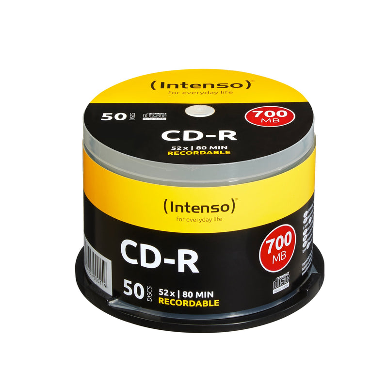 Intenso Cd-r 700MB/80 Min., 52X, Cakee Box 50