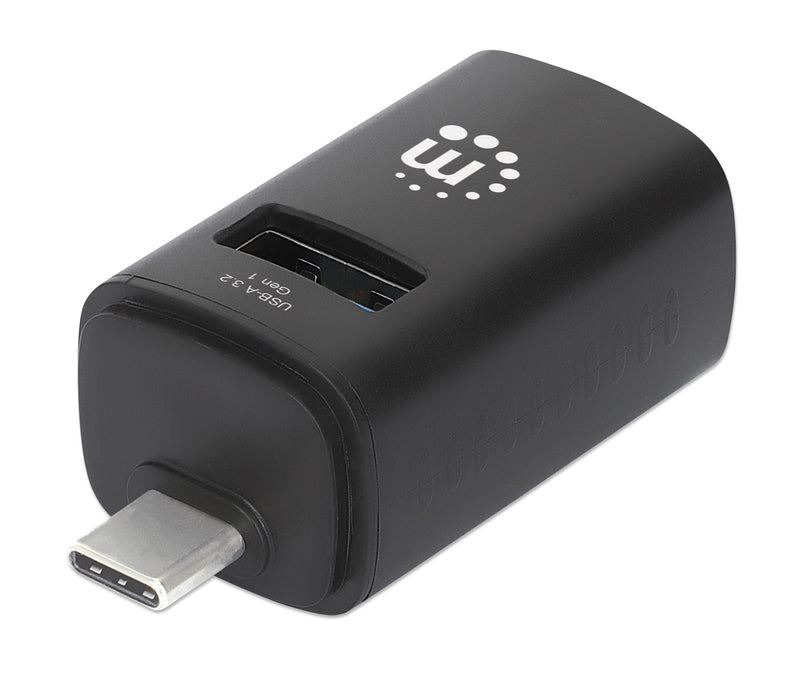 Manhattan Hub 180993 Interfaz USB 3.2 Gen 1 (3.1 Gen 1) Type-c 5000 Mbit/S Black
