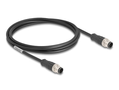 Delock 80807 Cable M12 Codificado a 8 Pin Male a Male Pvc 2M — image 1