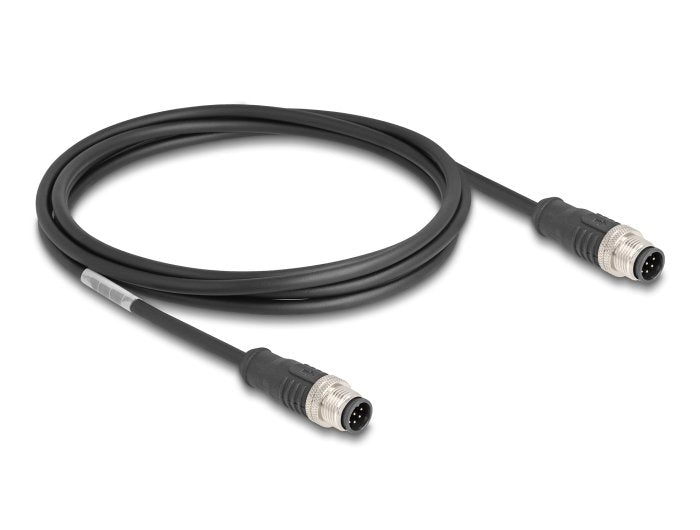 Delock 80807 Cable M12 Codificado a 8 Pin Male a Male Pvc 2M