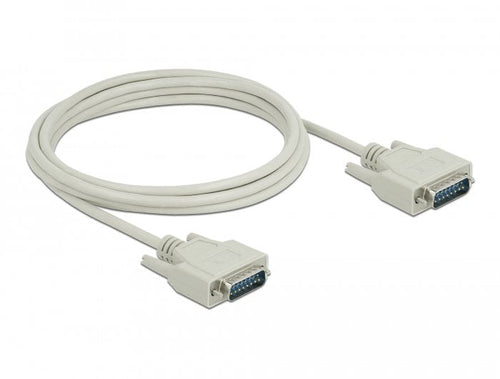 Delock Serielles Cable D-SUB15 Connector Male a Male 3M — image 1
