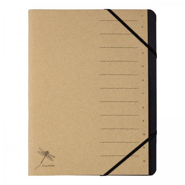Pagna Folder Organizadora 12 Compartimentos Pur 1-12 Natural 1UDS