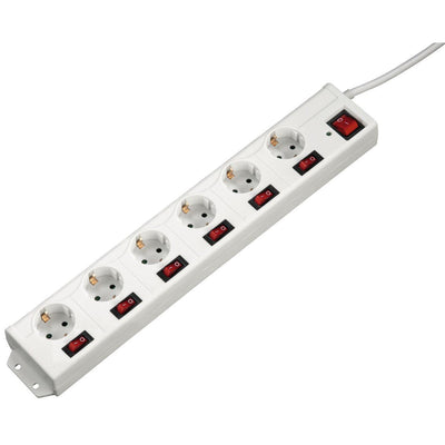 Hama Socket Line 6 + 1 XL Single Conmutable White — image 1