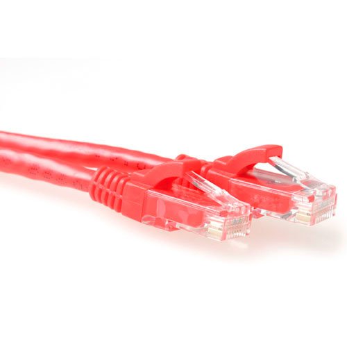 Red 7 Meter U UTP CAT.6A Patch Cable Snagless With RJ45 Connectors