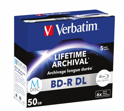 Verbatim M-disc Bd-r Blu-ray 50GB 6X Speed 5 Pieces — image 1