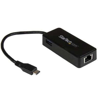 StarTech Adapter Network USB-C a RJ45 Gigabit Â + 1 Port USB 3.0 US1GC301AU — image 1