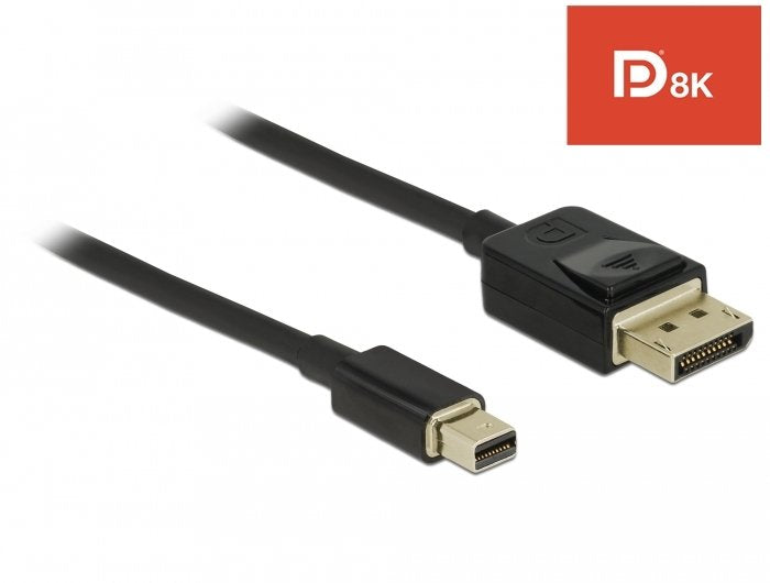 Delock Cable Mini DisplayPort 1.4 Male DisplayPort Male 2,0M