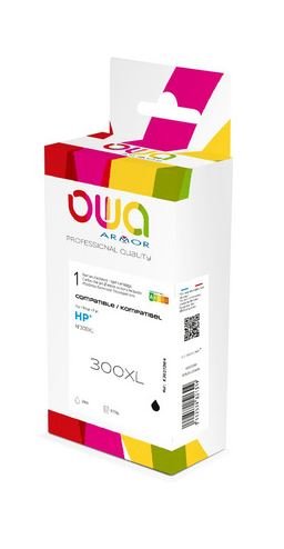 Owa Ink Compatible With HP 300XL Bk Hc Black CC641EE