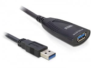 Delock USB Cable 3.0 Alargo Activo 5M Black