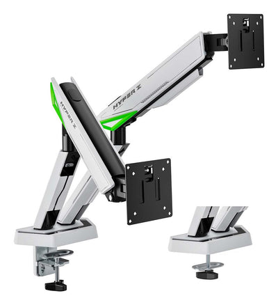 Aisens Desk Mount Gaming Contrapeso Rotating And Tilt Monitor/TV 16KG (3 Pivots 2 Arms 17-38, Negro-blanc — image 1