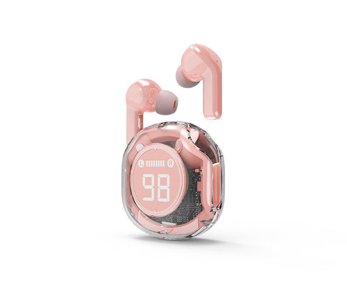 Headphones Bluetooth Tws Rosas With Indicador Battery LCD — image 1