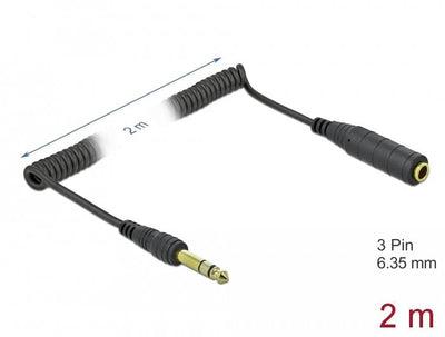 Delock Cable Extensión M/H 2M, Black — image 1