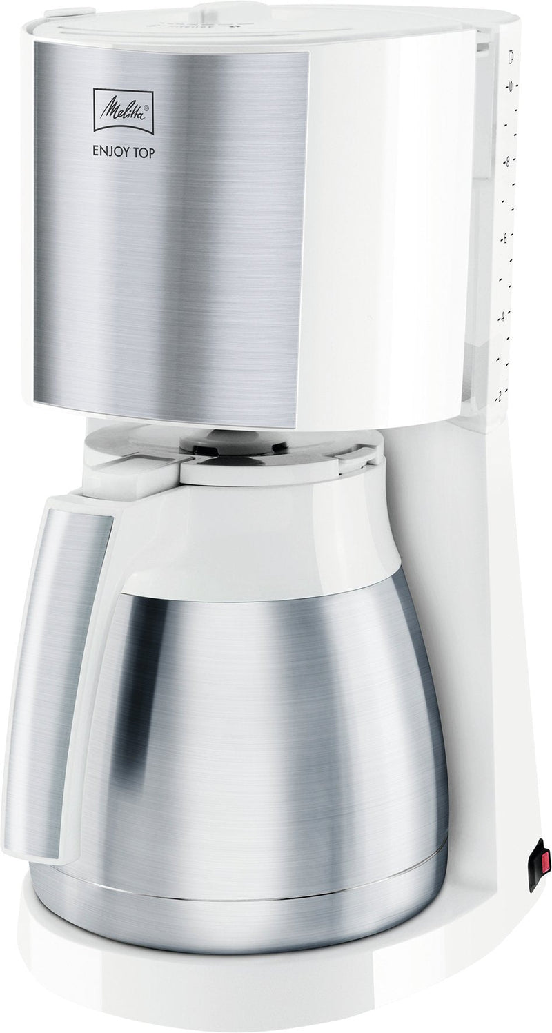 Melitta Coffee Machine Enjoy Top Therm, Máquina Filtrado White/Steel Inoxidable 1017-07