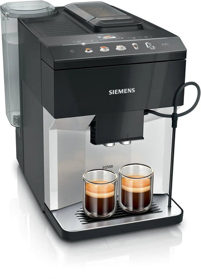 Siemens Coffee Machine TP511R01 EQ.500 Classic Connect, Totalmente Automatic Black/Steel Inoxidable TP511R01 — image 1