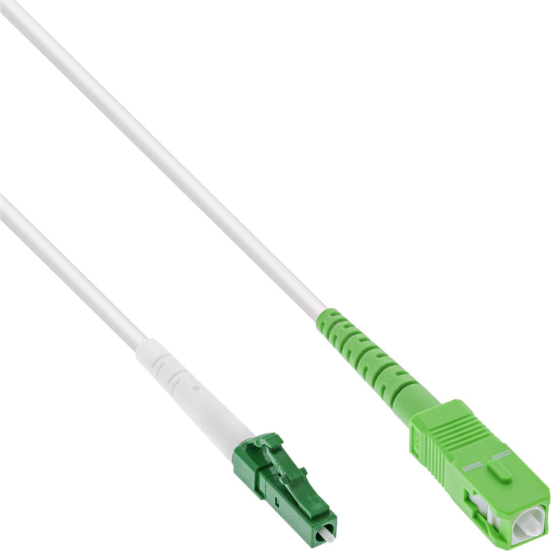Inline Cable Símplex Fibre Optic , Ftth, Lc/Apc 8° a Sc/Apc 8°, 9/125 ?m, OS2, 20M