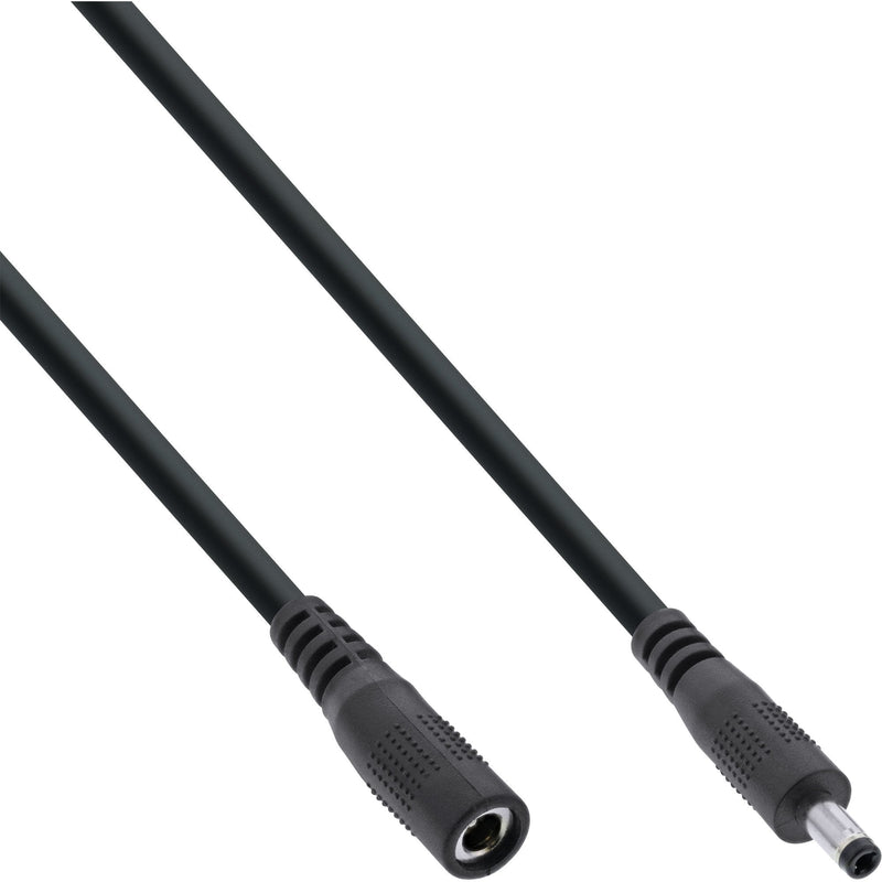Inline Cable Extensión Cc , Plug Cc Male/Female 4,0X1,7MM, Awg 18, Black 1M