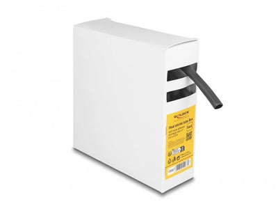 Tubo Termorretráctil Box, With Adhesive Indoor Schrumpfungsrate 4:1, 5M X 8MM Black — image 1