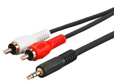 Microconnect AUDLC3G Cable Audio 3M 3,5MM 2 X Rca Black — image 1