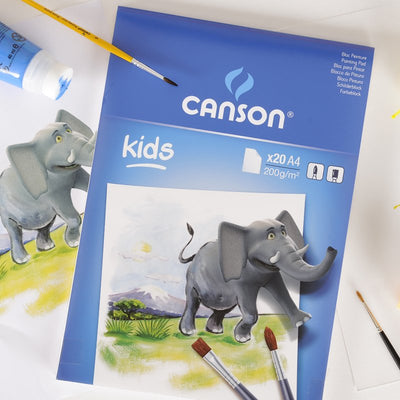 Canson Kids Pintura Bloc Encolado 20 Hojas A4 - 21X29.7CM - 200G - Colour White — image 1