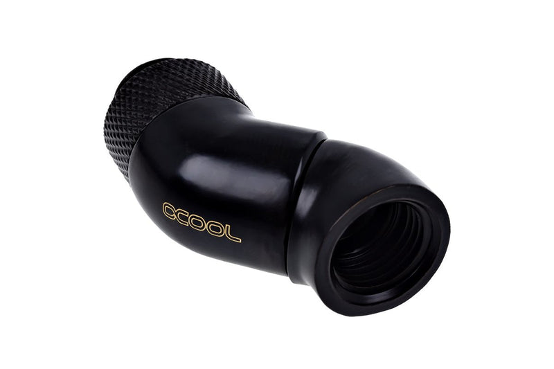 Alphacool Racor 45º Eiszapfen Angled Double Black