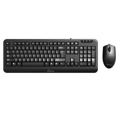 Mediarange Keyboard + Mouse USB 2.0 Black QWERTY Gr