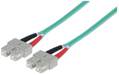 Intellinet 750837 Cable Fibre Optic 2M OM3 Sc Aqua — image 1