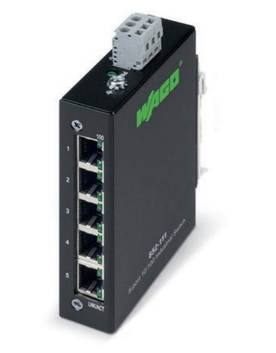 Wago 852-111 5-PORT 100BASE-TX Industrial Eco Switch — image 1