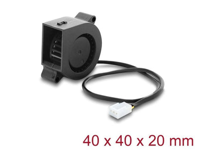 Delock Fan Radial Soplador Fan 12V DC 40X40X20MM 3 Pin — image 1