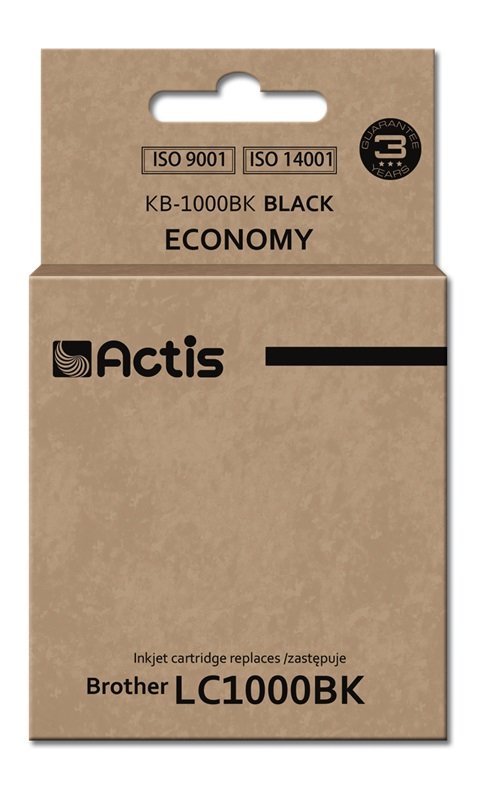 Actis Ink KB-1000BK (reemplazo Brother LC1000BK / LC970BK - Standard - 36ML - Black